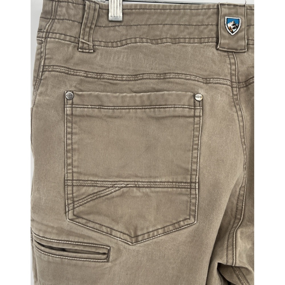 Kuhl Rebel Pants Mens 34x34 Brown Hiking Trail Canvas Camp Fishing Work Chore - Picture 3 of 11